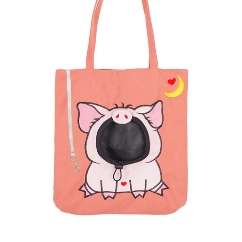 寵物外出包單肩包斜後背包卡通輕便可攜式貓咪狗狗用品帆布藍貓泰迪比 寵物外出包單肩包斜後背包卡通輕便可攜式貓咪狗狗用品帆布藍貓泰迪比