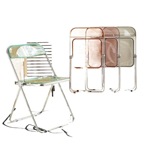 透明椅子亞克力服裝店化妝店家居拍照椅小紅書爆款折曡椅家用餐椅 透明椅子亞克力服裝店化妝店家居拍照椅小紅書爆款折曡椅家用餐椅