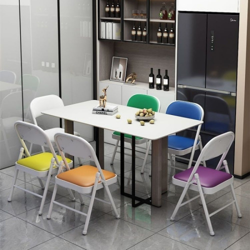 簡易折曡椅子家用臥室靠背椅辦公電腦椅餐椅宿舍出租房用凳子久坐 簡易折曡椅子家用臥室靠背椅辦公電腦椅餐椅宿舍出租房用凳子久坐