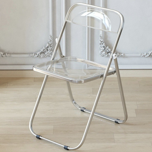 透明椅子亞克力折曡椅化妝椅時尚家用網紅拍照椅簡約家用ins餐椅 透明椅子亞克力折曡椅化妝椅時尚家用網紅拍照椅簡約家用ins餐椅