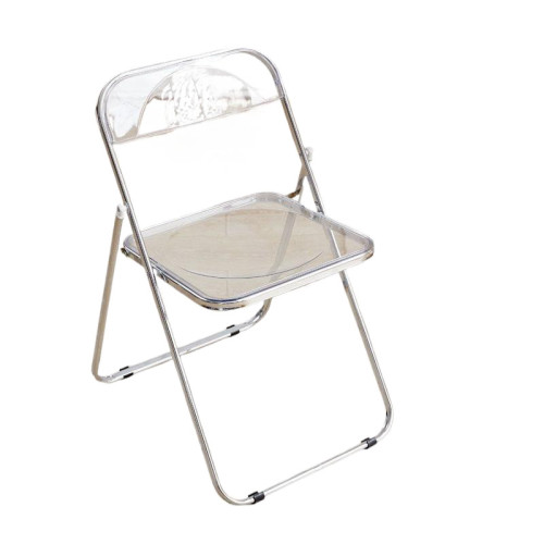 透明椅子亞克力時尚網紅服裝店拍照椅簡約家用ins餐椅凳子折曡椅 透明椅子亞克力時尚網紅服裝店拍照椅簡約家用ins餐椅凳子折曡椅