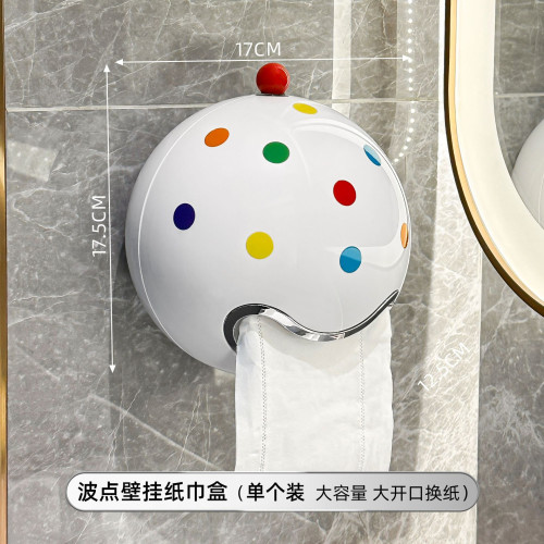 創意紙巾盒厠紙盒多巴胺卷紙盒衛生間紙巾架卷紙架抽紙盒免打孔 創意紙巾盒厠紙盒多巴胺卷紙盒衛生間紙巾架卷紙架抽紙盒免打孔