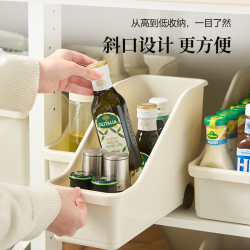 帶滾輪廚房收納盒櫥櫃收納整理盒家居生活用品收納筐可收納書本盒 帶滾輪廚房收納盒櫥櫃收納整理盒家居生活用品收納筐可收納書本盒