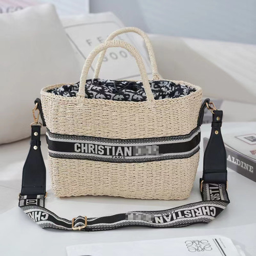 草編包女士單肩手提包編織包復古風休閒手拎包度假沙灘包