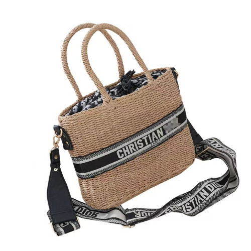 草編包女士單肩手提包編織包復古風休閒手拎包度假沙灘包