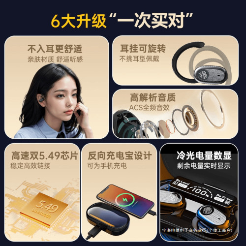 Eifer伊菲爾2000安培充電倉藍牙耳機超長續航開放式無線運動耳機 Eifer伊菲爾2000安培充電倉藍牙耳機超長續航開放式無線運動耳機