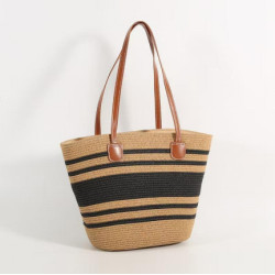 女海邊高級感大容量菜籃子編織包包度假沙灘通勤旅遊托特女包