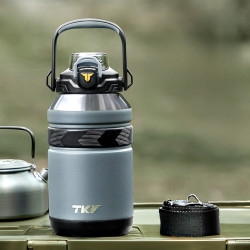 TKK高顔值戶外可攜式316不鏽鋼食品級保溫杯大容量運動健身禮品水杯
