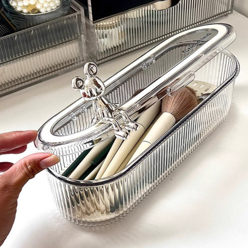 化妝刷收納盒防塵高級感粉撲美妝蛋晾曬瀝水架散粉腮紅眉筆置物架 化妝刷收納盒防塵高級感粉撲美妝蛋晾曬瀝水架散粉腮紅眉筆置物架