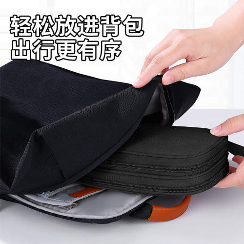 BUBM防水手提數據線雙層收納包可攜式耳機數碼充電寶收納包 BUBM防水手提數據線雙層收納包可攜式耳機數碼充電寶收納包