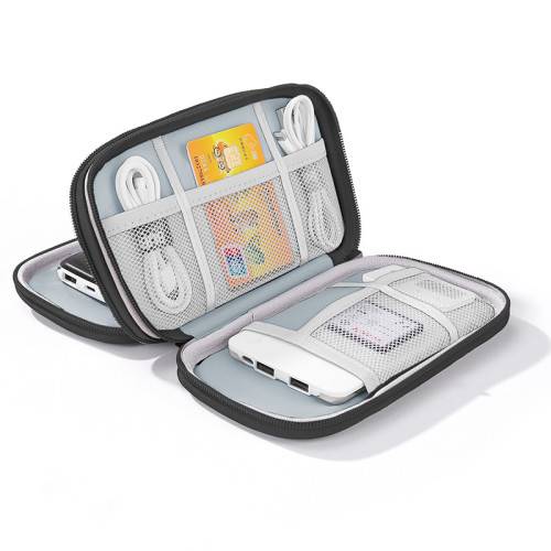 BUBM防水手提數據線雙層收納包可攜式耳機數碼充電寶收納包 BUBM防水手提數據線雙層收納包可攜式耳機數碼充電寶收納包