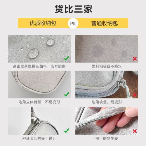 數據線收納包充電器行動電源手機硬盤U盤充電線耳機袋數碼整理包