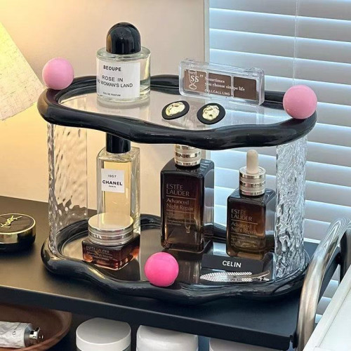高級感桌面置物架杯子收納架玄關收納浴室香水護膚品化妝品整理盒 高級感桌面置物架杯子收納架玄關收納浴室香水護膚品化妝品整理盒
