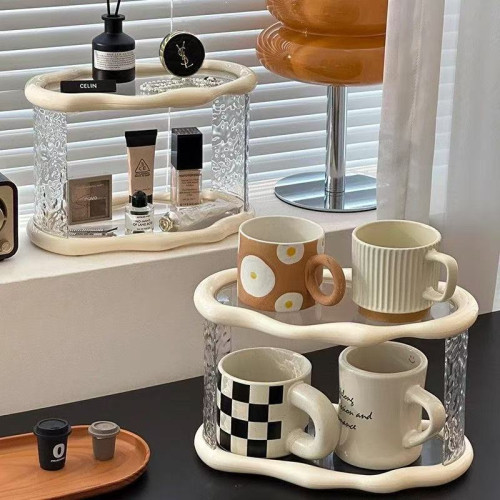 高級感桌面置物架杯子收納架玄關收納浴室香水護膚品化妝品整理盒 高級感桌面置物架杯子收納架玄關收納浴室香水護膚品化妝品整理盒