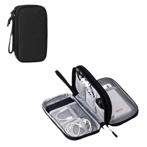 大號數據線包收納防水多功能耳機電源線收納包可攜式三層收納整理袋 大號數據線包收納防水多功能耳機電源線收納包可攜式三層收納整理袋