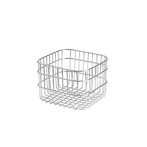 304不鏽鋼瀝水籃家用廚房收納籃方形水果蔬菜籃網紅化妝品收納筐 304不鏽鋼瀝水籃家用廚房收納籃方形水果蔬菜籃網紅化妝品收納筐