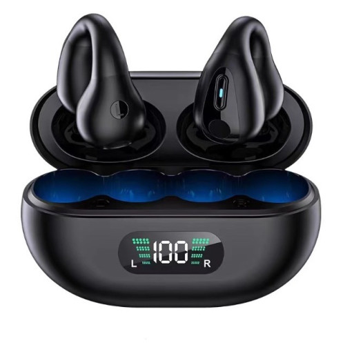 真骨傳導夾耳式藍牙耳機2024新款不入耳無線運動跑步適用於華爲