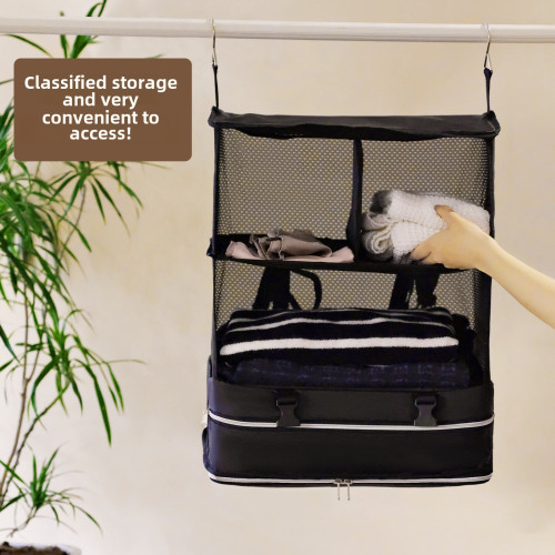 戶外旅行懸掛收納包可攜式性多功能可折曡壓縮手提箱衣物行李收納袋 戶外旅行懸掛收納包可攜式性多功能可折曡壓縮手提箱衣物行李收納袋