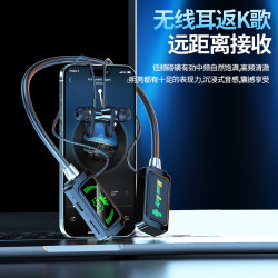 明星網紅同款無線藍牙耳機掛脖半入耳式運動耳返超長續2024年新款