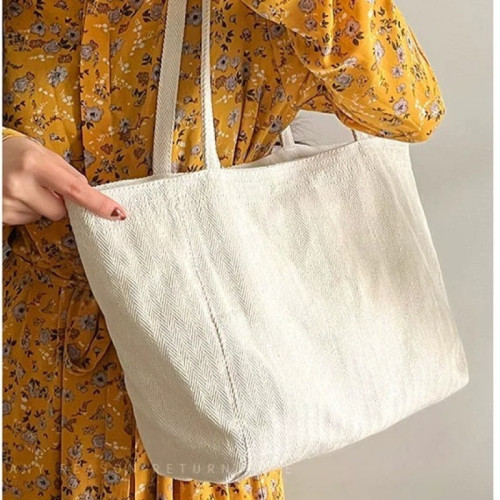 休閒帆布包新款大容量包包秋冬時尚單肩簡約百搭大學生上課托特包 休閒帆布包新款大容量包包秋冬時尚單肩簡約百搭大學生上課托特包