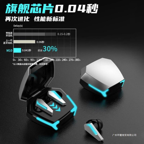 電競遊戯藍牙耳機無延遲高音質吃雞主播入耳式聽聲辨位超長續航