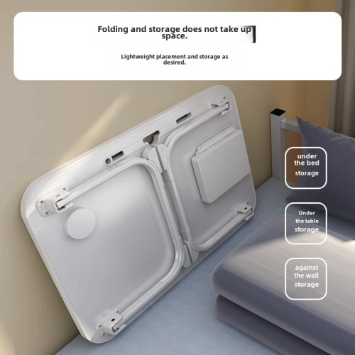 多功能可折曡床上小桌板 宿捨卡通學習電腦桌 家用簡約懶人辦公桌