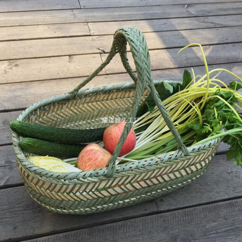 竹編竹籃手提買菜籃子手工竹筐水果籃雞蛋籃廚房收納筐家用購物籃 竹編竹籃手提買菜籃子手工竹筐水果籃雞蛋籃廚房收納筐家用購物籃