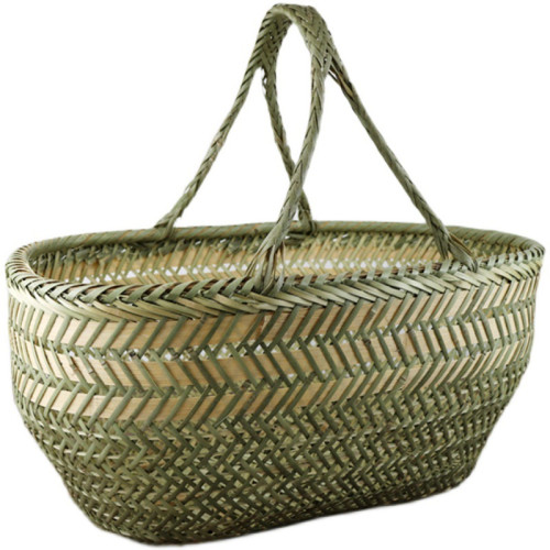 竹編竹籃手提買菜籃子手工竹筐水果籃雞蛋籃廚房收納筐家用購物籃 竹編竹籃手提買菜籃子手工竹筐水果籃雞蛋籃廚房收納筐家用購物籃