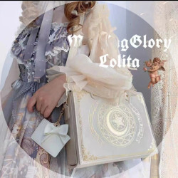 2023新款lolita包包原創設計星月魔法書斜背雙肩翻蓋女士甜美優雅