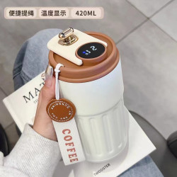 新款智能溫顯保溫杯316不鏽鋼高顔值男女隨行咖啡杯水杯可攜式水杯
