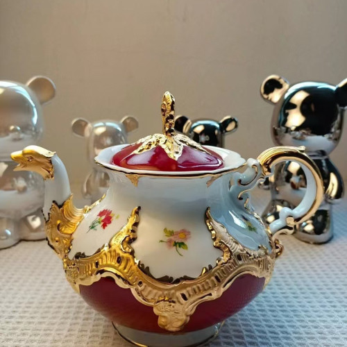 德國MEISSEN梅森瓷器l咖啡杯碟咖啡具套裝歐式皇家宮廷風鎏金禮盒 德國MEISSEN梅森瓷器l咖啡杯碟咖啡具套裝歐式皇家宮廷風鎏金禮盒