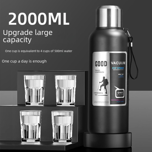 316不鏽鋼內膽真空全鋼保溫壺男士戶外旅行登山可攜式大容量保溫杯 316不鏽鋼內膽真空全鋼保溫壺男士戶外旅行登山可攜式大容量保溫杯