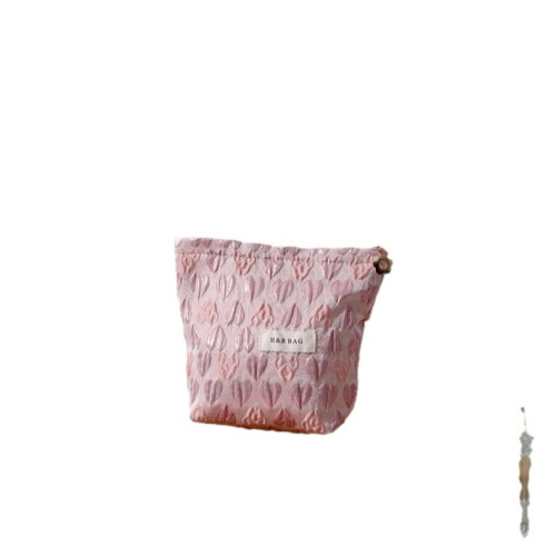 韓版立體愛心化妝包女生可攜式補妝包2023ins新款多功能化妝帆布包 韓版立體愛心化妝包女生可攜式補妝包2023ins新款多功能化妝帆布包