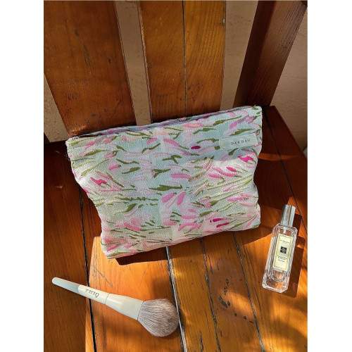 2023高顔值可攜式布藝化妝包大容量收納包女士洗漱用品化妝手提包