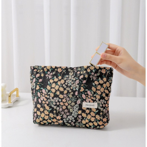 小衆in’s風滿天星提花可攜式化妝收納包大容量旅行護膚品化妝包內 小衆in’s風滿天星提花可攜式化妝收納包大容量旅行護膚品化妝包內