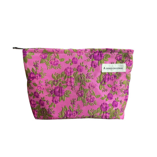 花朵化妝包可攜式護膚品收納包帆布小包內膽包旅行洗漱包錢包 花朵化妝包可攜式護膚品收納包帆布小包內膽包旅行洗漱包錢包