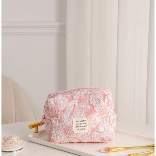 化妝包in’s清新浮雕化妝包大容量高級感可攜式收納包枕頭包洗潄包 化妝包in’s清新浮雕化妝包大容量高級感可攜式收納包枕頭包洗潄包