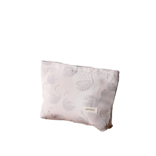 新款小清新天鵞提花撞色化妝袋旅行化妝收納包手拿包內膽包帆布包 新款小清新天鵞提花撞色化妝袋旅行化妝收納包手拿包內膽包帆布包