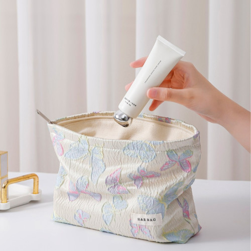 新款清新彩色蝴蝶化妝包高級感收納包隨身可攜式護膚品化妝袋洗漱包 新款清新彩色蝴蝶化妝包高級感收納包隨身可攜式護膚品化妝袋洗漱包