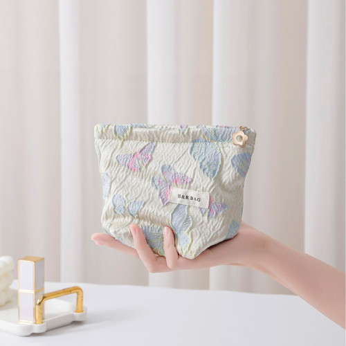 新款清新彩色蝴蝶化妝包高級感收納包隨身可攜式護膚品化妝袋洗漱包 新款清新彩色蝴蝶化妝包高級感收納包隨身可攜式護膚品化妝袋洗漱包