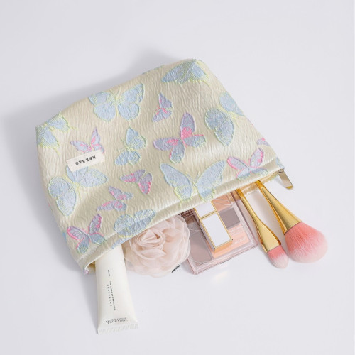 新款清新彩色蝴蝶化妝包高級感收納包隨身可攜式護膚品化妝袋洗漱包 新款清新彩色蝴蝶化妝包高級感收納包隨身可攜式護膚品化妝袋洗漱包