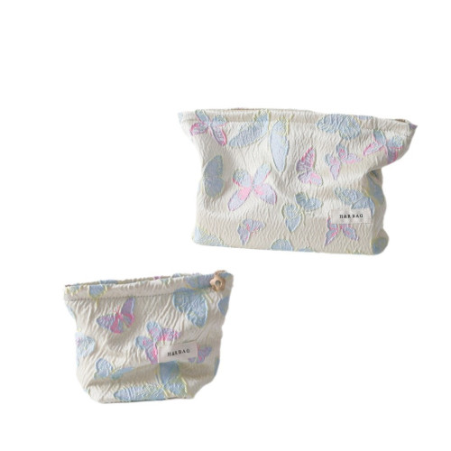 新款清新彩色蝴蝶化妝包高級感收納包隨身可攜式護膚品化妝袋洗漱包 新款清新彩色蝴蝶化妝包高級感收納包隨身可攜式護膚品化妝袋洗漱包