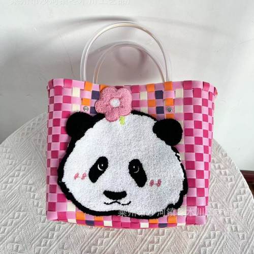 2024新款多巴胺彩色編織包DIY原型包是u提菜籃子包包 2024新款多巴胺彩色編織包DIY原型包是u提菜籃子包包