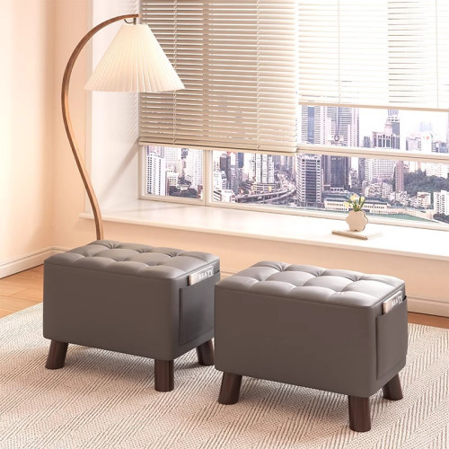 輕奢小凳子家用客廳沙發凳茶幾小矮凳腳踏軟包小椅子小板凳換鞋凳