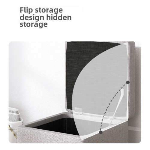 億家達客廳時尚矮凳收納儲物凳子家用可坐門口換鞋凳布藝皮革腳凳 億家達客廳時尚矮凳收納儲物凳子家用可坐門口換鞋凳布藝皮革腳凳