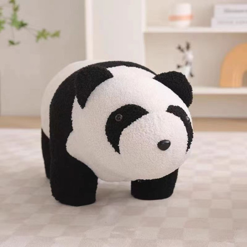 兒童動物坐凳可愛熊貓卡通換鞋凳家用客廳創意擺件矮凳可拆洗腳凳 兒童動物坐凳可愛熊貓卡通換鞋凳家用客廳創意擺件矮凳可拆洗腳凳