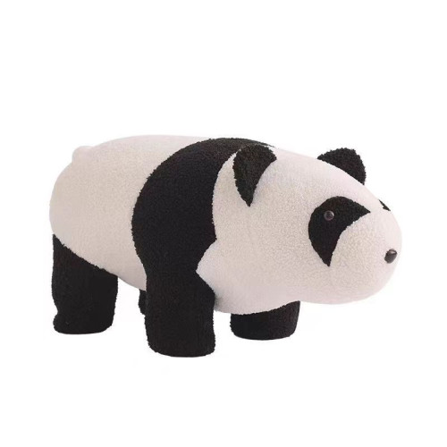 兒童動物坐凳可愛熊貓卡通換鞋凳家用客廳創意擺件矮凳可拆洗腳凳 兒童動物坐凳可愛熊貓卡通換鞋凳家用客廳創意擺件矮凳可拆洗腳凳