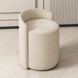 簡約現代圓凳家用門口入門換鞋凳矮凳化妝凳靠背臥室放衣凳