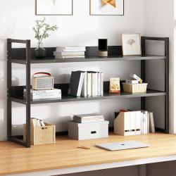 簡易書架桌面置物架鐵藝辦公室桌上收納小架子學生宿舍書桌整理架