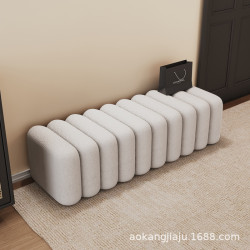 換鞋凳家用門口輕奢軟包長凳現代簡約沙發邊凳衣帽間沙發凳床尾凳